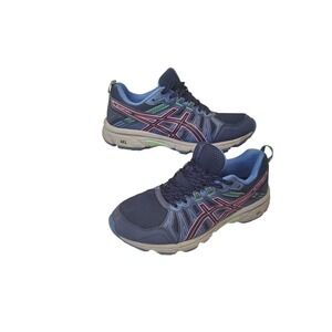 Asics Gel-Venture 7 Womens Navy Pink Trail Running Shoes 1012A476 Size 9